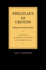 Philolaus of Croton: Pythagorean and Presocratic