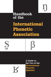 Handbook of the International Phonetic Association