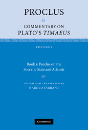 Proclus: Commentary on Plato's Timaeus