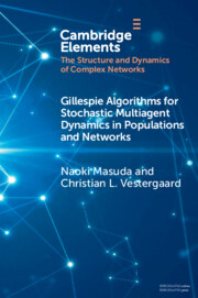 Gillespie Algorithms for Stochastic Multiagent Dynamics in Populations and Networks