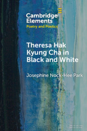 Theresa Hak Kyung Cha in Black and White