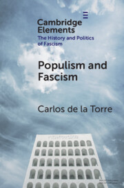 Elements in the History and Politics of Fascism