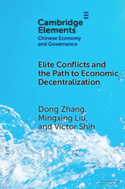 Elements in Chinese Economy and Governance