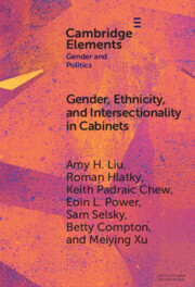 Gender, Ethnicity, and Intersectionality in Cabinets