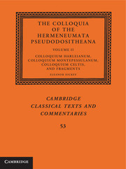 The Colloquia of the Hermeneumata Pseudodositheana