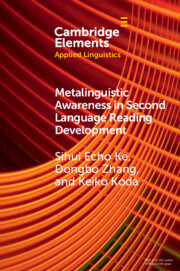 Metalinguistic Awareness in Second Language Reading Development