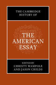 The Cambridge History of the American Essay